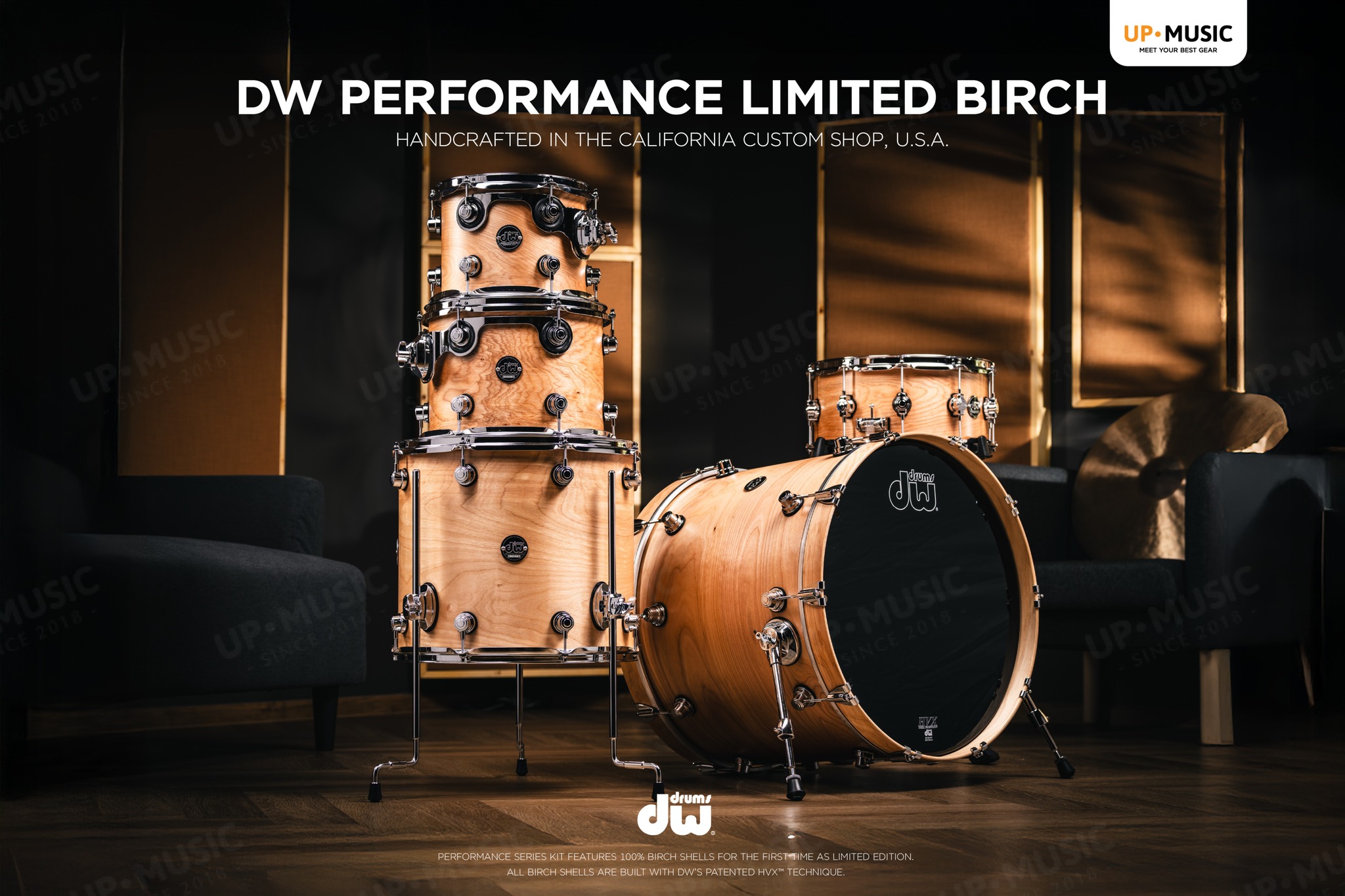 DW Performance Series Birch 5-piece Shell Pack