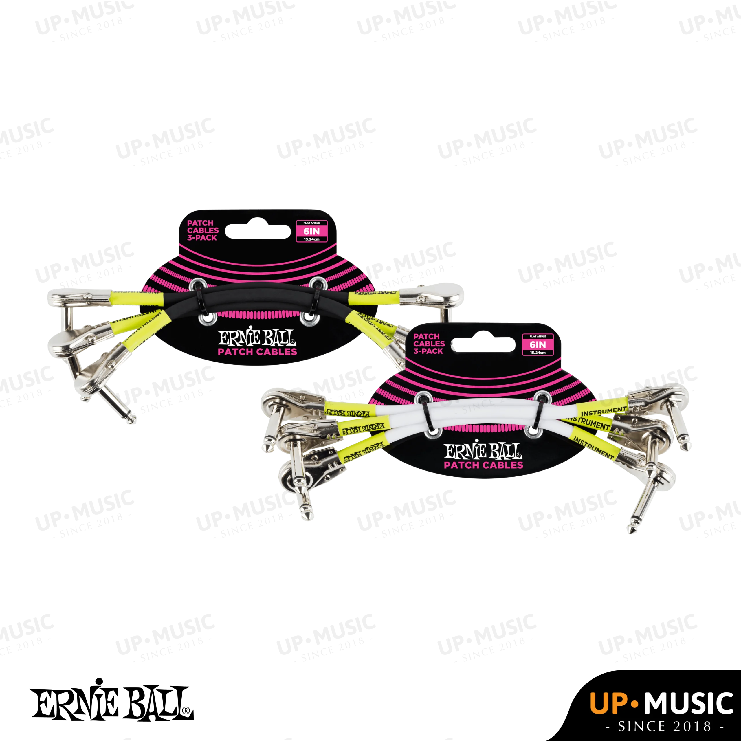 Ernie Ball Classic Patch Cable Flat Angle/Flat Angle